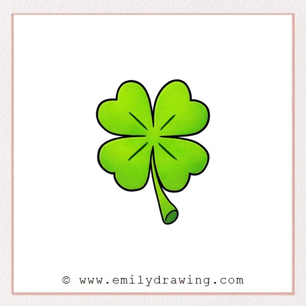Preview of Four Leaf Clover drawing